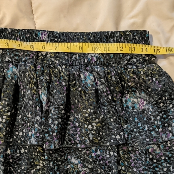 Mudd layered chiffon print skirt Sz L - Picture 2 of 4